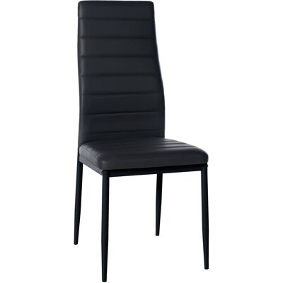 CLP Esszimmerstuhl Mayfair Schwarz Kunstleder CLP Esszimmerstuhl Mayfair Schwarz Kunstleder