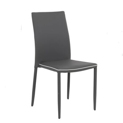 OEM Sessel Nathalie Dunkelgrau 44x41x90 Cm OEM Sessel Nathalie Dunkelgrau 44x41x90 Cm