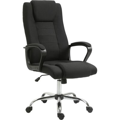 OEM Bürostuhl Ergonomischer Schreibtischstuhl Mit Armlehne, Höhenverstellbarer Drehstuhl Mit Leinenoptik, Gepolstert Computerstuhl, Schwarz OEM Bürostuhl Ergonomischer Schreibtischstuhl Mit Armlehne, Höhenverstellbarer Drehstuhl Mit Leinenoptik, Gepolstert Computerstuhl, Schwarz