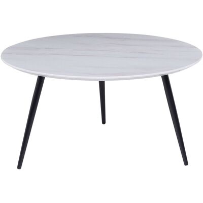 Beliani Couchtisch Weißer Marmor Effekt - Wohnzimmer Tisch Beliani Couchtisch Weißer Marmor Effekt - Wohnzimmer Tisch