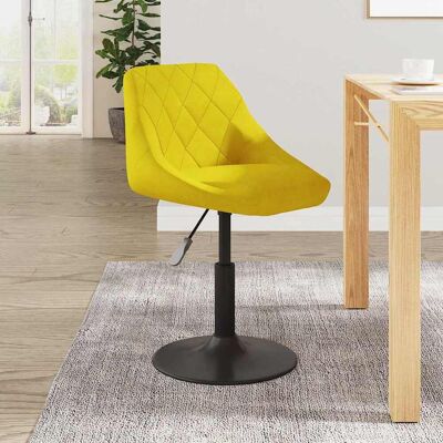 vidaXL Senfgelbes Velvet Barhocker - Bar Stool vidaXL Senfgelbes Velvet Barhocker - Bar Stool