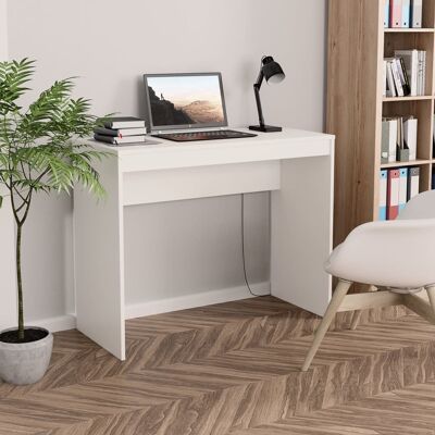 vidaXL Weiß Engineered Holz Eckschreibtisch - 90x40x72 cm vidaXL Weiß Engineered Holz Eckschreibtisch - 90x40x72 cm