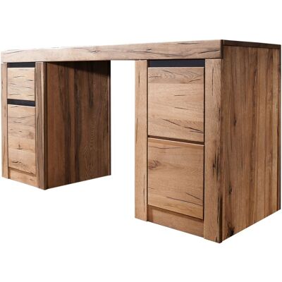 Massivmoebel24 Schreibtisch Wild-/zerreiche 150x50x75 Natur Geölt Montreux 119 Massivmoebel24 Schreibtisch Wild-/zerreiche 150x50x75 Natur Geölt Montreux 119