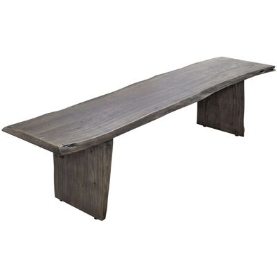 Massivmoebel24 - Baumbank Akazie 200x38x45 Grau Lackiert Pure Acacia 419 Massivmoebel24 - Baumbank Akazie 200x38x45 Grau Lackiert Pure Acacia 419