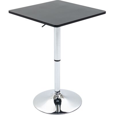 Homaire Bar-tisch Aus Mdf Und Metall, Höhenverstellbar, 60x60x91 Cm, Schwarz Homaire Bar-tisch Aus Mdf Und Metall, Höhenverstellbar, 60x60x91 Cm, Schwarz