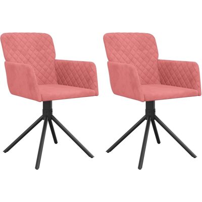 Maisonchic Modell - Drehbare Pink Samt Esszimmerstühle - Esszimmerstühle Maisonchic Modell - Drehbare Pink Samt Esszimmerstühle - Esszimmerstühle