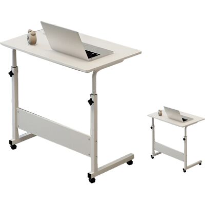 JUTE Einfacher Laptop-tisch, Minimalistischer Nachttisch, Höhenverstellbarer Schreibtisch Für Studenten, Beistelltisch Fürs Studentenwohnheim, 60 X 40 Cm, Walnussfarbe JUTE Einfacher Laptop-tisch, Minimalistischer Nachttisch, Höhenverstellbarer Schreibtisch Für Studenten, Beistelltisch Fürs Studentenwohnheim, 60 X 40 Cm, Walnussfarbe