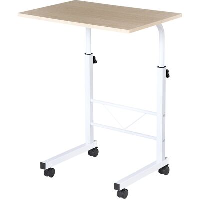 OEM Beistelltisch Höhenverstellbarer Couchtisch Mobiler Endschreibtisch Mit Rädern Feststellbremsen C-tische Spanplatte Stahl Eisen Kunststoff Weiße Ahornfarbe 60 X 40 X 68-78 Cm OEM Beistelltisch Höhenverstellbarer Couchtisch Mobiler Endschreibtisch Mit Rädern Feststellbremsen C-tische Spanplatte Stahl Eisen Kunststoff Weiße Ahornfarbe 60 X 40 X 68-78 Cm