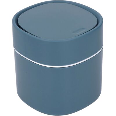 HEAT Kleiner Tischabfalleimer Mit Deckel, Ideal Zum Aufbewahren Von Kleinteilen, Zum Putzen Und Organisieren. Perfekt Für Couchtisch, Schminktisch Oder Schreibtisch. Farbe: Blau. HEAT Kleiner Tischabfalleimer Mit Deckel, Ideal Zum Aufbewahren Von Kleinteilen, Zum Putzen Und Organisieren. Perfekt Für Couchtisch, Schminktisch Oder Schreibtisch. Farbe: Blau.