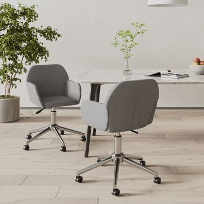 VIDAXL Graue Drehstühle - Esszimmerstuhl Set VIDAXL Graue Drehstühle - Esszimmerstuhl Set