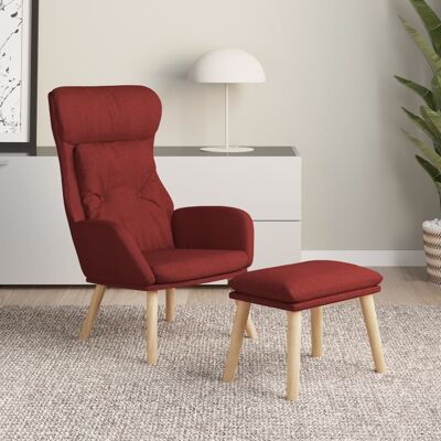 Relaxsessel Mit Hocker Weinrot Stoff Vidaxl Relaxsessel Mit Hocker Weinrot Stoff Vidaxl