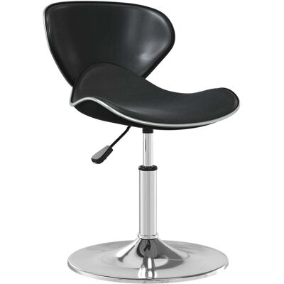 vidaXL Schwarzer Kunstleder Esszimmerstuhl - Moderner Eleganter Stil - Stuhl vidaXL Schwarzer Kunstleder Esszimmerstuhl - Moderner Eleganter Stil - Stuhl