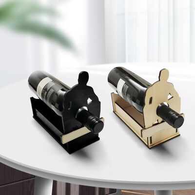 HEAT Tisch-weinregal Aus Holz, Lustiges Rotweinregal, Halter Für Die Hausbar, Weinständer Als Tischdekoration, Weinständer Für Zuhause Und Büro HEAT Tisch-weinregal Aus Holz, Lustiges Rotweinregal, Halter Für Die Hausbar, Weinständer Als Tischdekoration, Weinständer Für Zuhause Und Büro