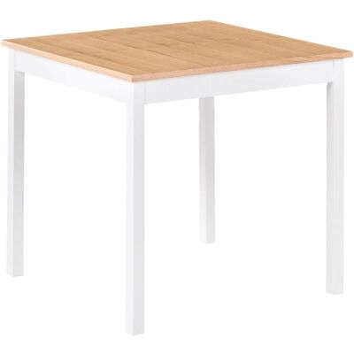 BELIANI Esstisch Battersby Helle Eiche 80 Cm 80 Cm BELIANI Esstisch Battersby Helle Eiche 80 Cm 80 Cm