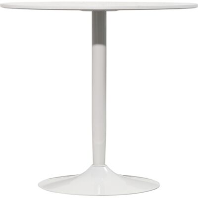 OEM Esstisch Für 2 Personen, Runde Tischplatte Ø80 Cm, Mdf Und Stahl, Rutschfest, Weiß, 75h Cm OEM Esstisch Für 2 Personen, Runde Tischplatte Ø80 Cm, Mdf Und Stahl, Rutschfest, Weiß, 75h Cm