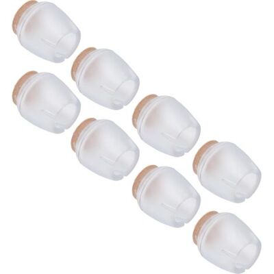 HEAT 32 Stück Rutschfeste Möbelbeinkappen Aus Geräuschlosem Silikon Für Tische Und Stühle, Bodenschutz, Transparent HEAT 32 Stück Rutschfeste Möbelbeinkappen Aus Geräuschlosem Silikon Für Tische Und Stühle, Bodenschutz, Transparent