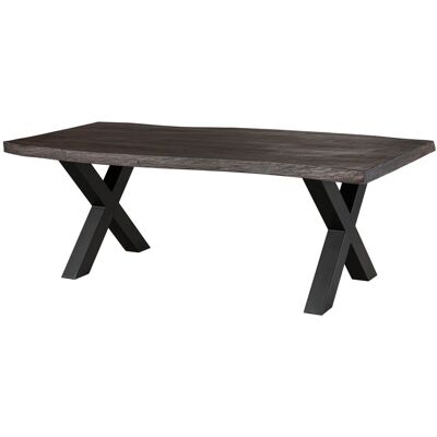 Massivmoebel24 Baumtisch Mango 180x90x77 Grau Lackiert / X-beine Anthrazit Matt Freeform 5 Massivmoebel24 Baumtisch Mango 180x90x77 Grau Lackiert / X-beine Anthrazit Matt Freeform 5