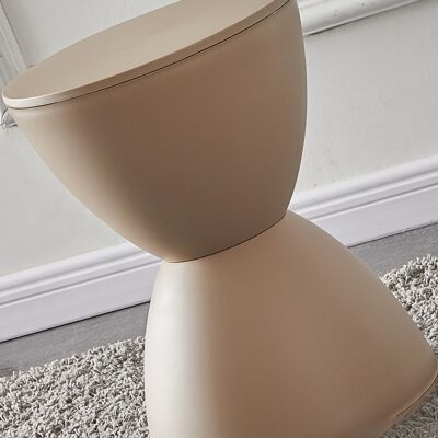 HEAT Runder Kunststoffhocker, Verdickt, Abgerundete Ecken, Stabil, Tragfähig, Moderner Kleiner Hocker Für Zuhause, Khaki HEAT Runder Kunststoffhocker, Verdickt, Abgerundete Ecken, Stabil, Tragfähig, Moderner Kleiner Hocker Für Zuhause, Khaki