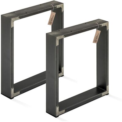 Lamo Manufaktur - Tischbeine Für Sitzbank, Couchtisch, Beistelltisch, Simple Medium, Vierkantprofil 60x30 Mm, Tischgestell 30x43 Cm (bxh), Grau, 2 Stück, Lts-01-d-aa-7016 Lamo Manufaktur - Tischbeine Für Sitzbank, Couchtisch, Beistelltisch, Simple Medium, Vierkantprofil 60x30 Mm, Tischgestell 30x43 Cm (bxh), Grau, 2 Stück, Lts-01-d-aa-7016