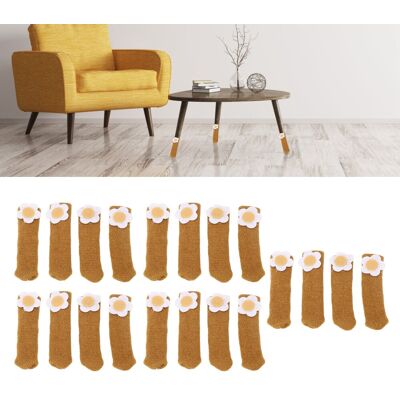 JUTE 20 Stück/verkauf Von Doppellagigen Strickgleitern Für Stuhl-, Hocker- Und Tischbeine, Dick Und Verschleißfest, Geräuschlose Schutzgleiter Für Massivholzböden, Kleines Kamelblumenmuster. JUTE 20 Stück/verkauf Von Doppellagigen Strickgleitern Für Stuhl-, Hocker- Und Tischbeine, Dick Und Verschleißfest, Geräuschlose Schutzgleiter Für Massivholzböden, Kleines Kamelblumenmuster.