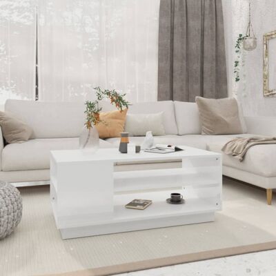 vidaXL Weiße Couchtisch - Modernes Design, Robust & Geräumig vidaXL Weiße Couchtisch - Modernes Design, Robust & Geräumig