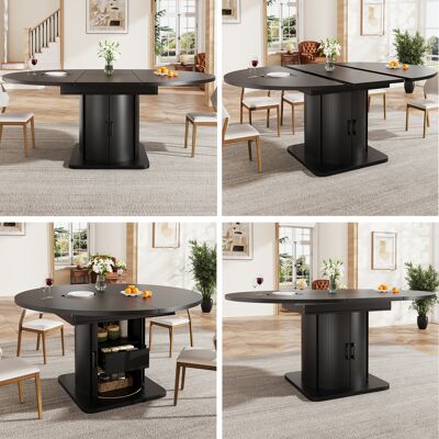 SANS MARQUE Esstisch Ausziehbar – 118x118x76 Cm – 50 Kg – Aus Mdf – Exzellente Verarbeitung – Ausreichend Stauraum – Flexible Transformationsmethoden SANS MARQUE Esstisch Ausziehbar – 118x118x76 Cm – 50 Kg – Aus Mdf – Exzellente Verarbeitung – Ausreichend Stauraum – Flexible Transformationsmethoden