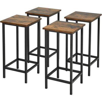 Costway 4er Set Barhocker, Barstuhl Vintage, Tresenhocker Mit Fussstuetze, Bistrohocker, Sitzhocker, Kuechenhocker, Arbeitshocker, Hocker Fuer Zuhause, Bistro, Esszimmer Costway 4er Set Barhocker, Barstuhl Vintage, Tresenhocker Mit Fussstuetze, Bistrohocker, Sitzhocker, Kuechenhocker, Arbeitshocker, Hocker Fuer Zuhause, Bistro, Esszimmer