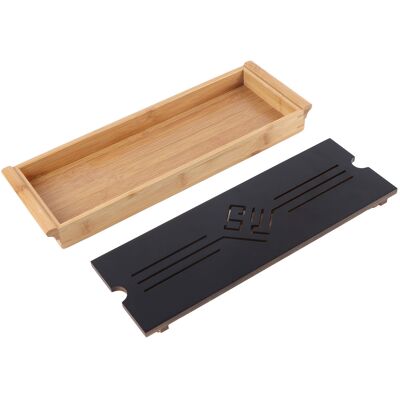 HEAT Bambus-teetablett, Traditionelles Chinesisches Accessoire Für Die Kung-fu-teezeremonie, 2er-set, Natürliche Farbe, Elegant Und Praktisch. HEAT Bambus-teetablett, Traditionelles Chinesisches Accessoire Für Die Kung-fu-teezeremonie, 2er-set, Natürliche Farbe, Elegant Und Praktisch.