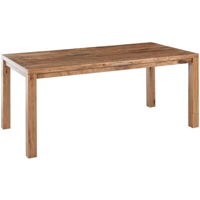 BELIANI Gartentisch Für 6 Personen Tesa Braun 180 Cm 90 Cm Akazienholz BELIANI Gartentisch Für 6 Personen Tesa Braun 180 Cm 90 Cm Akazienholz