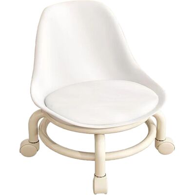JUTE Kleiner Hocker, Kinderhocker Mit Rollen, Kleinkindhocker, Niedriger Hocker, Liegestuhl, Badezimmerstuhl, Bank, Weiß. JUTE Kleiner Hocker, Kinderhocker Mit Rollen, Kleinkindhocker, Niedriger Hocker, Liegestuhl, Badezimmerstuhl, Bank, Weiß.
