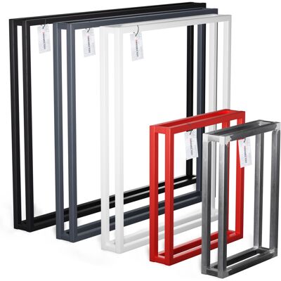 Holzbrink - Tischbeine Für Schreibtisch, Esstisch, Küchentisch, Tischgestell 80x72 Cm, Grau, 1 Stück, Hlt-18-l-ff-7016 - Grau Holzbrink - Tischbeine Für Schreibtisch, Esstisch, Küchentisch, Tischgestell 80x72 Cm, Grau, 1 Stück, Hlt-18-l-ff-7016 - Grau