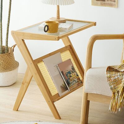 JUTE Beistelltisch, Kleiner Couchtisch, Nachttisch, Beistelltisch Aus Milchglas Fürs Sofa, Ideal Für Instagram JUTE Beistelltisch, Kleiner Couchtisch, Nachttisch, Beistelltisch Aus Milchglas Fürs Sofa, Ideal Für Instagram