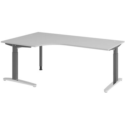 B.M. Bümö Schreibtisch Serie-xb Eckform: 200 X 120 Cm Grau B.M. Bümö Schreibtisch Serie-xb Eckform: 200 X 120 Cm Grau