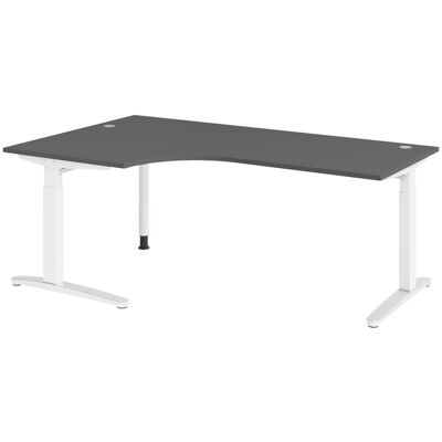 B.M. Bümö Schreibtisch Serie-xb Eckform: 200 X 120 Cm Graphit B.M. Bümö Schreibtisch Serie-xb Eckform: 200 X 120 Cm Graphit