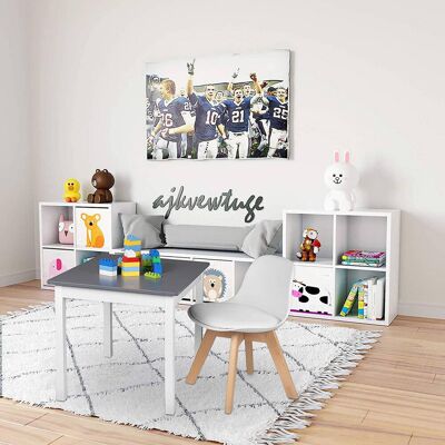 2er Set Kinderstühle Mit Holzbeinen, Stuhl Für Kinder, Sitzhöhe 33cm, Stabile Kinder Stühle Mit Rückenlehne Für Kinderzimmer, Sitzgruppe Kindertisch, Weiß - Woltu 2er Set Kinderstühle Mit Holzbeinen, Stuhl Für Kinder, Sitzhöhe 33cm, Stabile Kinder Stühle Mit Rückenlehne Für Kinderzimmer, Sitzgruppe Kindertisch, Weiß - Woltu