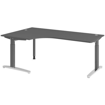 B.M. Bümö Schreibtisch Serie-xb Eckform: 200 X 120 Cm Graphit B.M. Bümö Schreibtisch Serie-xb Eckform: 200 X 120 Cm Graphit