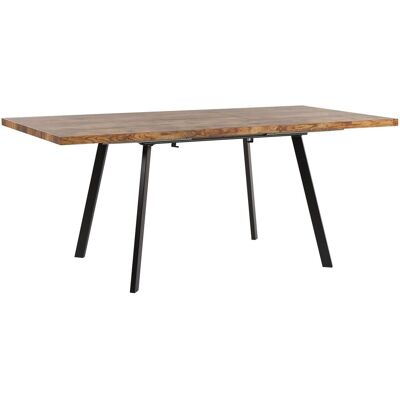 BELIANI Ausziehbarer Esstisch Harlow Dunkelbraun 140/180 Cm 90 Cm BELIANI Ausziehbarer Esstisch Harlow Dunkelbraun 140/180 Cm 90 Cm