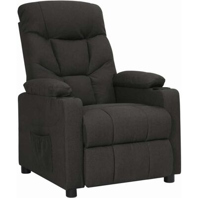 Vidaxl Recliner Chair Black Fabric Vidaxl Recliner Chair Black Fabric