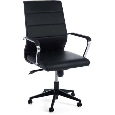 Bizzotto - Ergonomischer Bürostuhl 'brent' Mit Armlehnen Und Höhenverstellbaren Rollen -schwarz Bizzotto - Ergonomischer Bürostuhl 'brent' Mit Armlehnen Und Höhenverstellbaren Rollen -schwarz