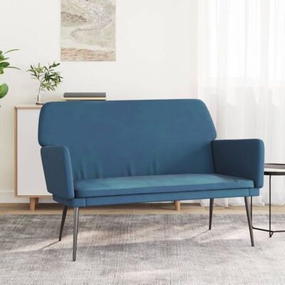 Vidaxl Blaue Samtbank - Entspannungsmöbel Vidaxl Blaue Samtbank - Entspannungsmöbel