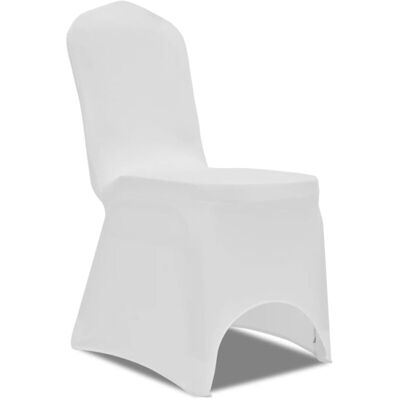 vidaXL 100er Stretch Stuhlhussen Weiß - Stuhlhussen vidaXL 100er Stretch Stuhlhussen Weiß - Stuhlhussen