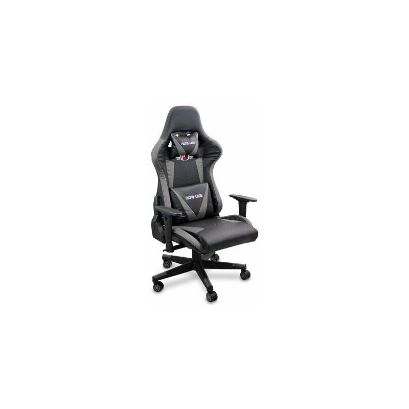 Lacestone - Patiomage Gaming Stuhl Chair Drehstuhl Gamming Sessel pc Computer Gamingstuhl Gamingsessel (Grau)