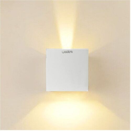 TRADE SHOP TRAESIO Trade Shop - applique led cubo lampada zu parete wisdom 6W 810LM regulable luce updown IP65 -