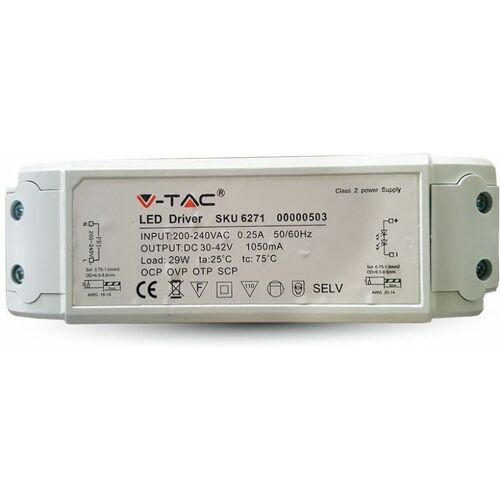 V-TAC Treiber für 29W Anti-Flicker-LED-Panels