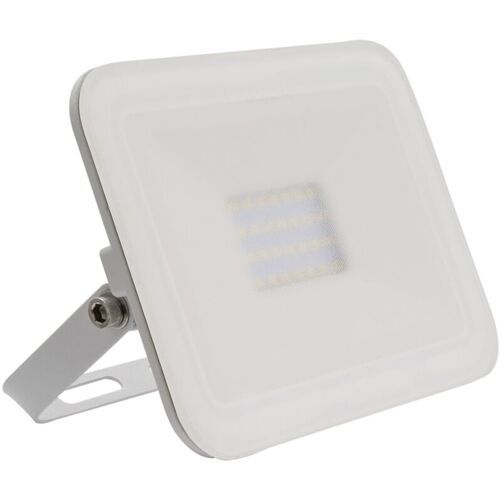 Ledkia - led- Fluter 20W 120lm/W IP65 Slim Glas Weiss 3000K Warmweiß