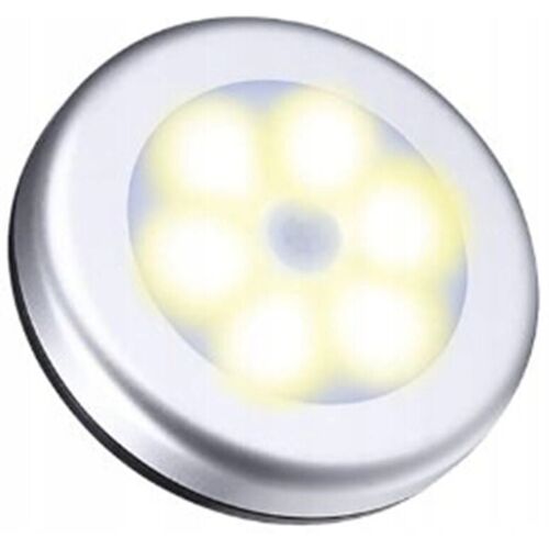 Schubladenleuchte mit BEWEGUNGSSENSOR, SILBER Batteriebetriebene Garderobenleuchte