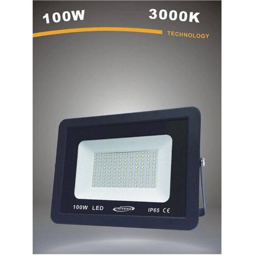 TRADE SHOP TRAESIO Trade Shop - LED-Außenstrahler 100W schwarz IP65 Licht 6500K 4000K 3000K -