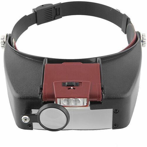 LIIYIELA Vergrößerungshelm mit LED-Beleuchtung – 1,5- bis 10-fache Vergrößerung – Kopfband-Vergrößerungshelm mit Licht zum Lesen, für Schmuckherstellung,