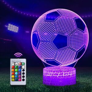 SNQ 3D-LED-Fußball-Nachtlicht mit Fernbedienung, 7 wählbaren Farben, Touch-Schalter, dimmbarem USB-Nachtlicht, Geburtstagsgeschenk, Weihnachtsgeschenk SNQ 3D-LED-Fußball-Nachtlicht mit Fernbedienung, 7 wählbaren Farben, Touch-Schalter, dimmbarem USB-Nachtlicht, Geburtstagsgeschenk, Weihnachtsgeschenk