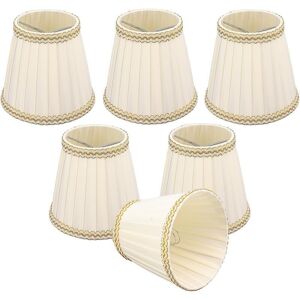 KZQ 6 Stück Clip-on Lampenschirme für Tischlampen, Stehlampen und Nachttischlampen, 90 x 140 x 130 mm, für Kronleuchter, E14-Glühbirnen, KZQ 6 Stück Clip-on Lampenschirme für Tischlampen, Stehlampen und Nachttischlampen, 90 x 140 x 130 mm, für Kronleuchter, E14-Glühbirnen,